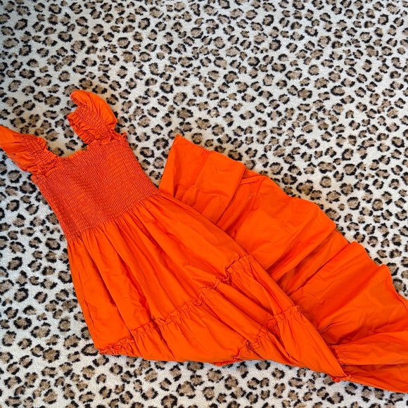 Vibrant Orange Maxi Dress - Picture 1 of 1